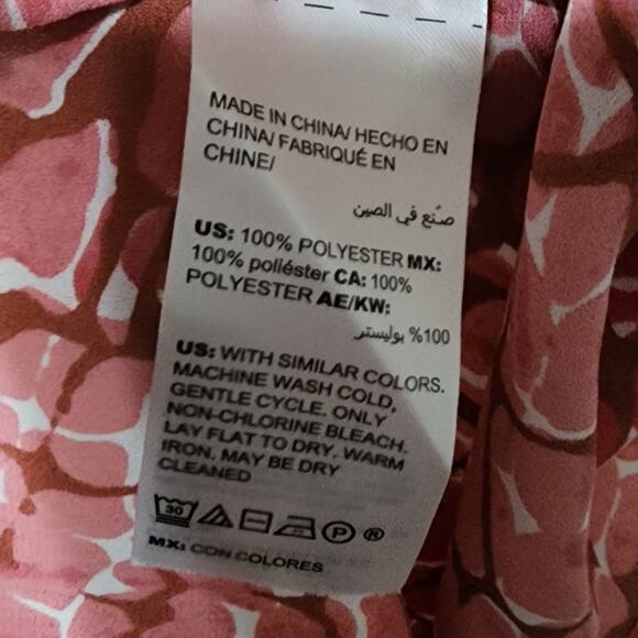 Whbm pink and white ruffle tank top size small - Picture 7 of 7
